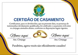 Certidão de casado