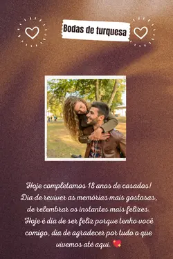 18 anos de casados 