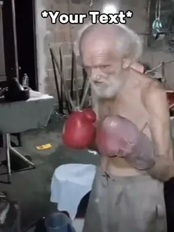 Old Man Boxing
