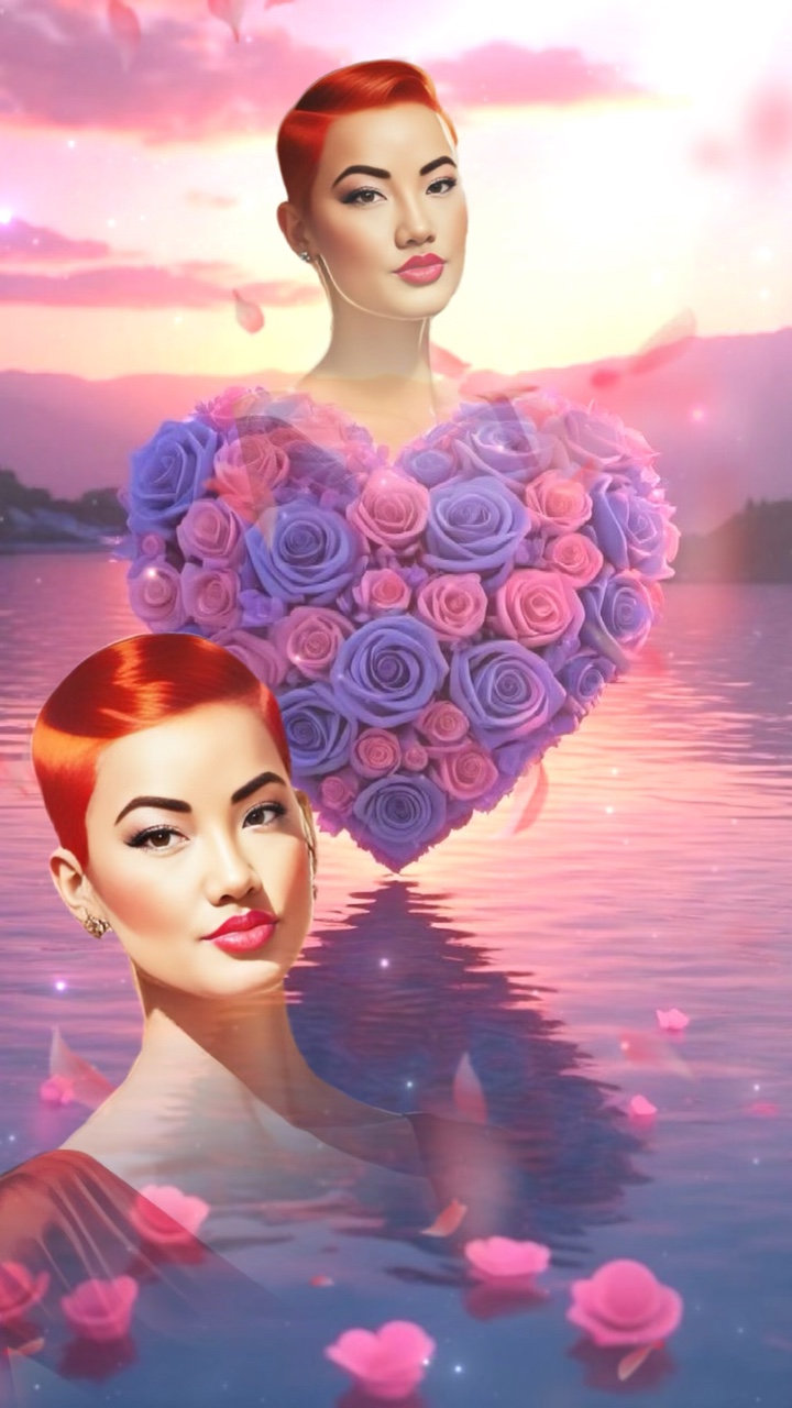 Foto De Corazón De Rosa 🌹💜🌹