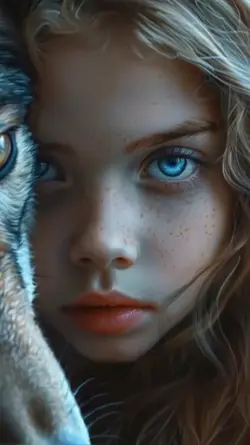 Child Wolf Fantasy 