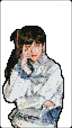 pixelated