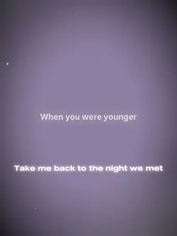 The night we met 