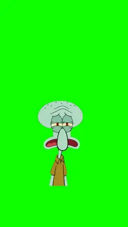 Squidward crying