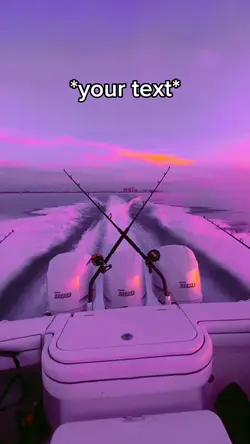 Fishing sunset