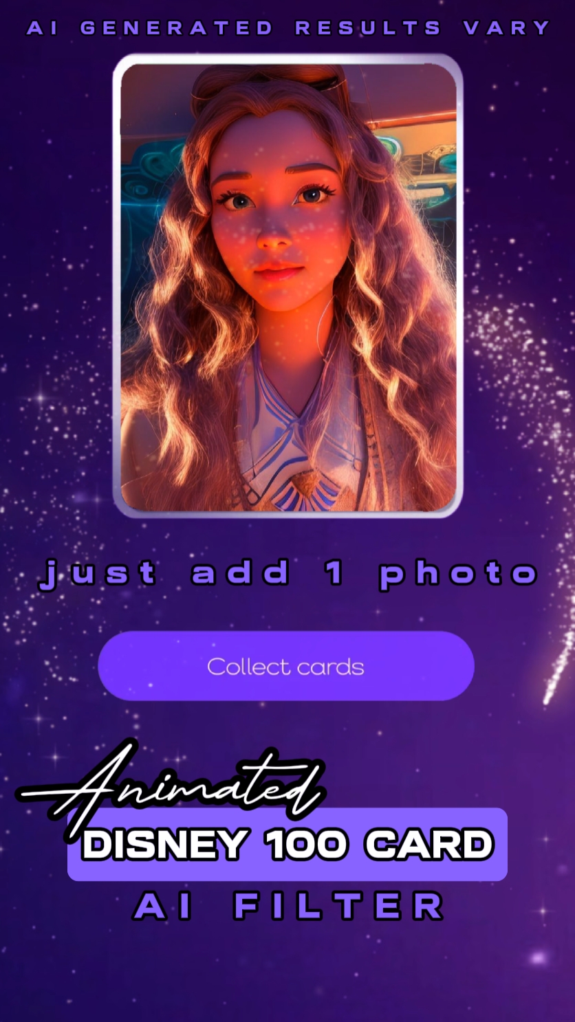 Disney 100 AI card