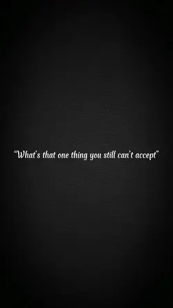 Hard to accept 