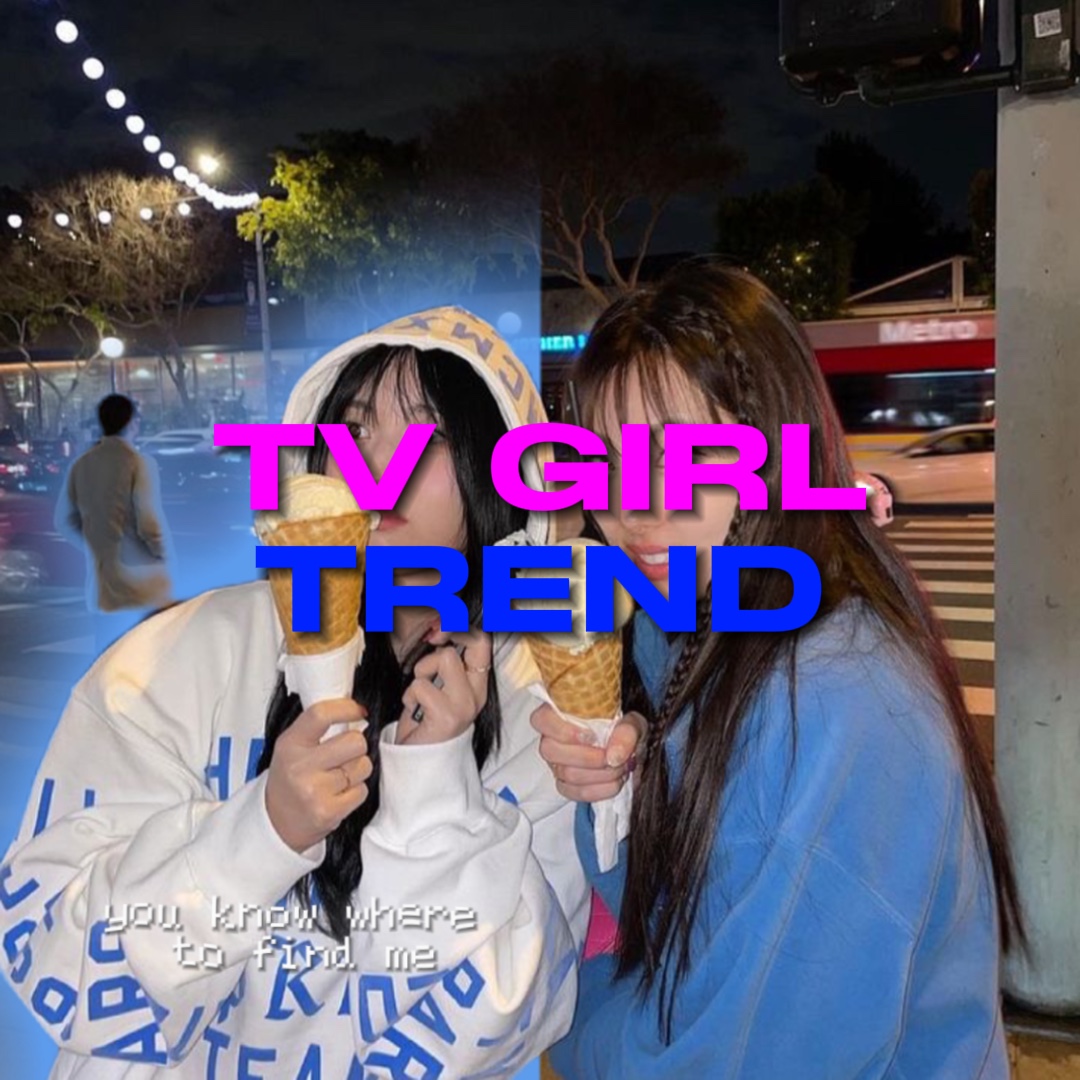 Tendencia de tiktok de chica de televisión