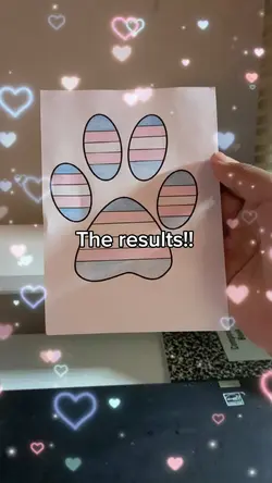 Trans paw print! 🏳️⚧️