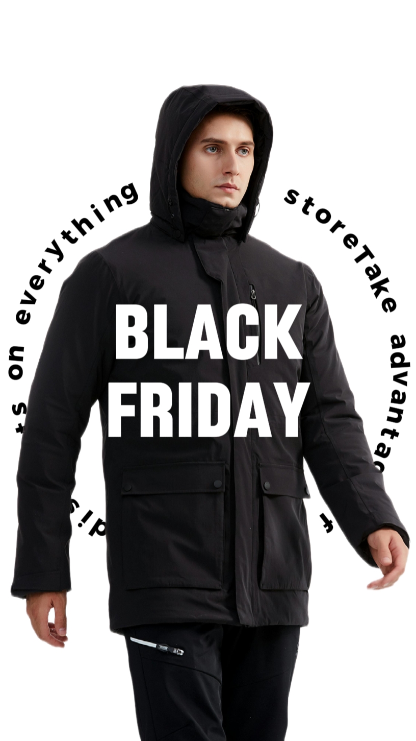 Viernes Negro Estilo Minimalista Industria de la Moda Descuento por Tiempo Limitado Anuncio de TikTok