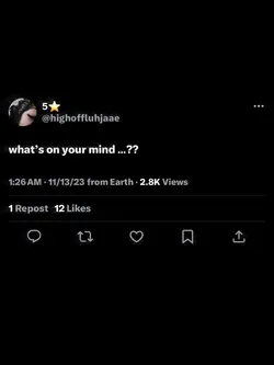 what’s on your mind?