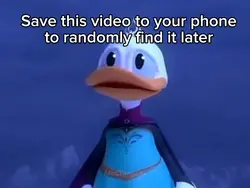 Donald Duck as Elsa😂