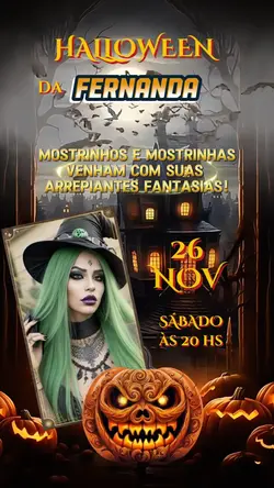 Convite Halloween 