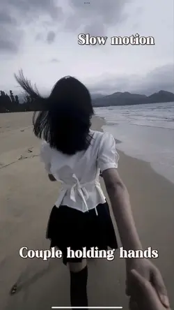 Couple holding hands