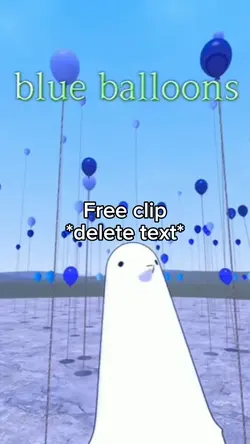 Blue balloons
