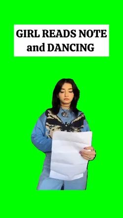 GIRL READS NOTE
