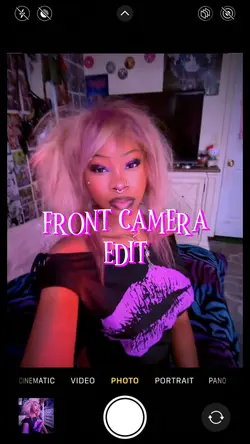front camera edit