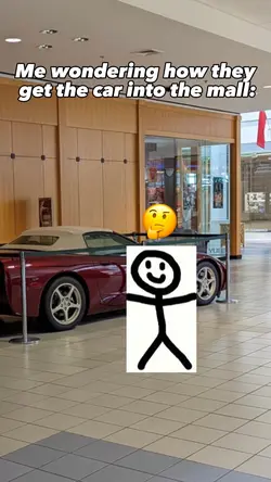 Car in the mall