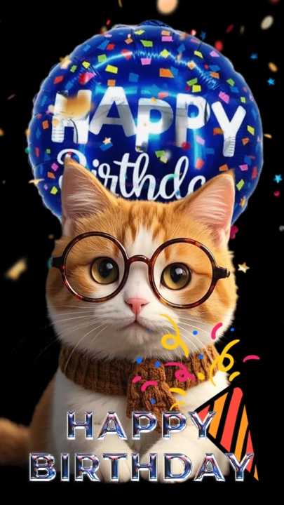 Happy birthday cat 