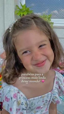 parabéns princesa. 