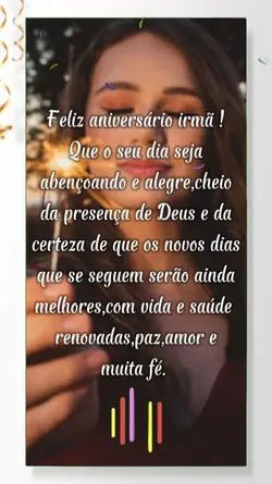 Parabéns irmã