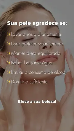 Sua pele agradece se