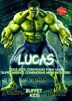 convite do Hulk 