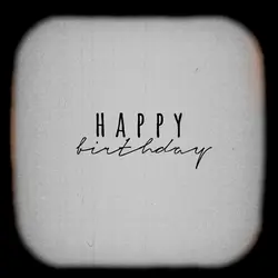 •Happy Birthday