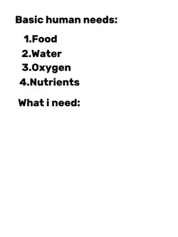 Basic human needs