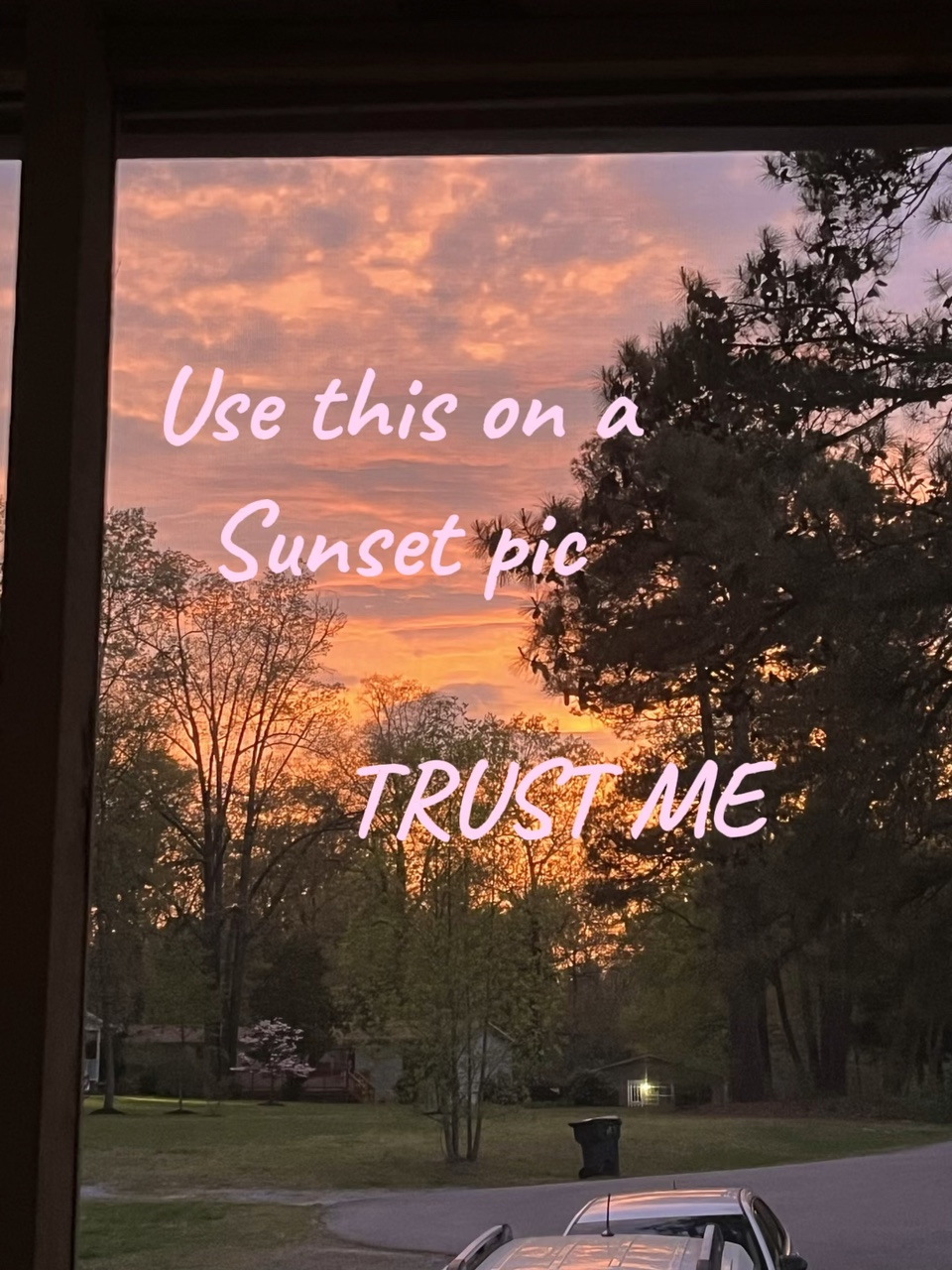 Filtre coucher de soleil