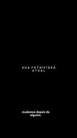depois de alguém.