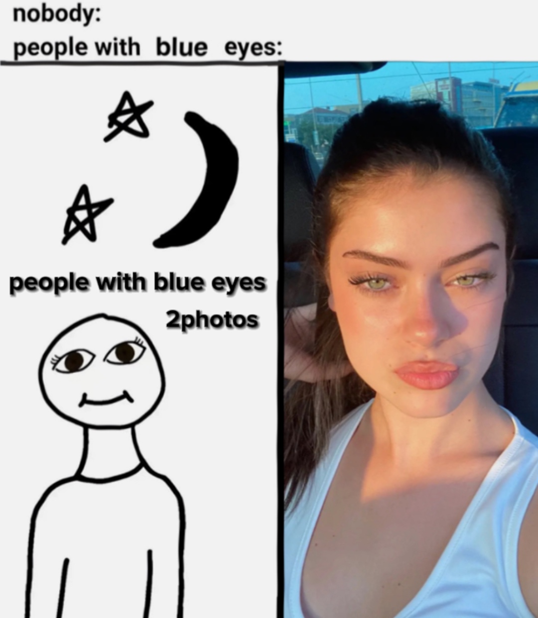 Pessoas com olhos azuis