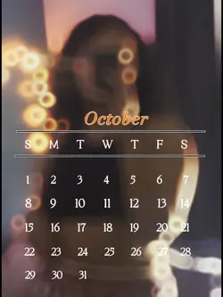 October Calendar 🎃