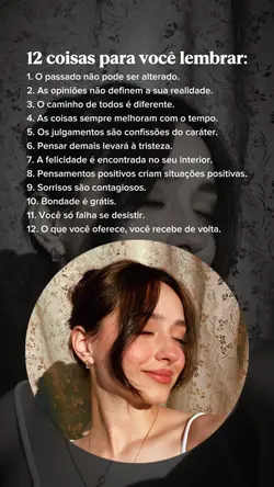 12 coisas p/ lembrar