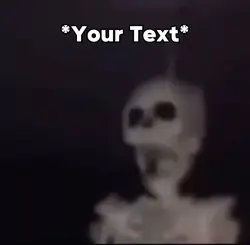 Skeleton fan Meme