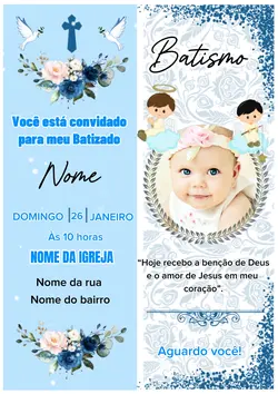 Convite Batizado 