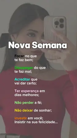 NOVA SEMANA...