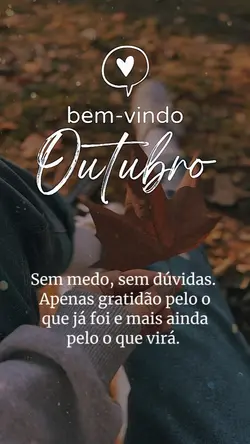 bem vindo outubro