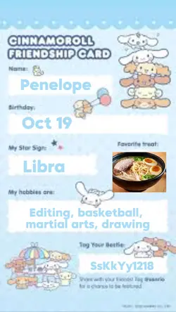 Cinna friend 🛳 card