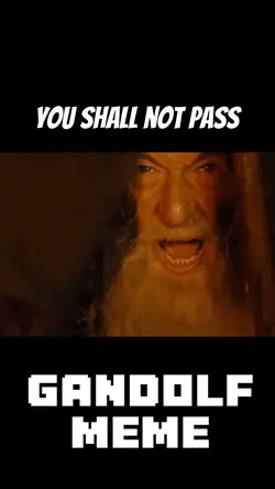 You shall not pass 