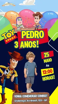 Convite Toy Story