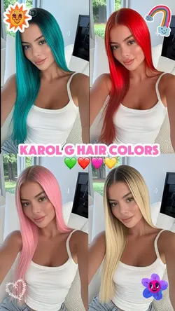 Karol g hair colors