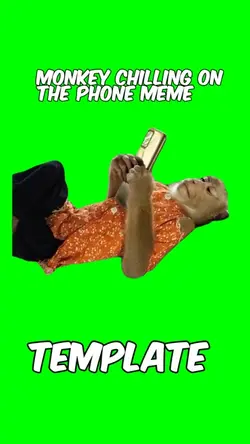 Monkey on the phone 
