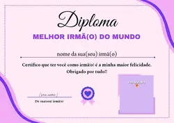 certificado irmã o