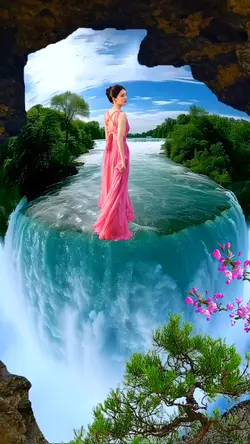 Waterfall view