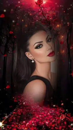 lady in red