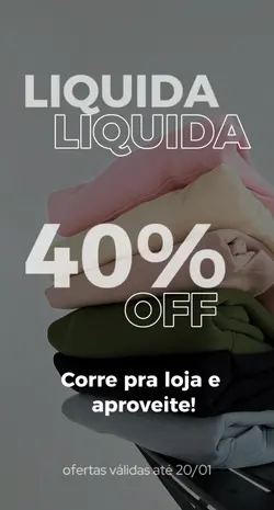 LIQUIDAÇÃO LOJA 