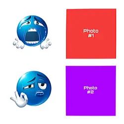 emoji azul 