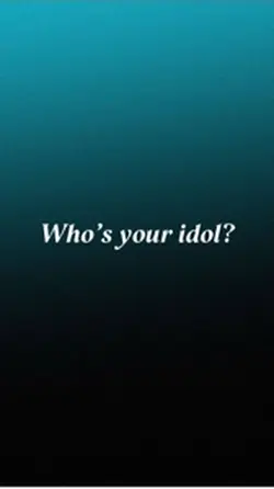 Who’s your idol? 🤍