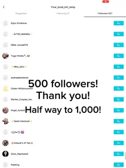 Half way to 1k!